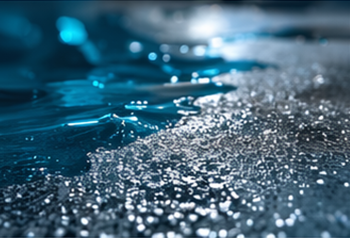 Faded background of an epoxy floor