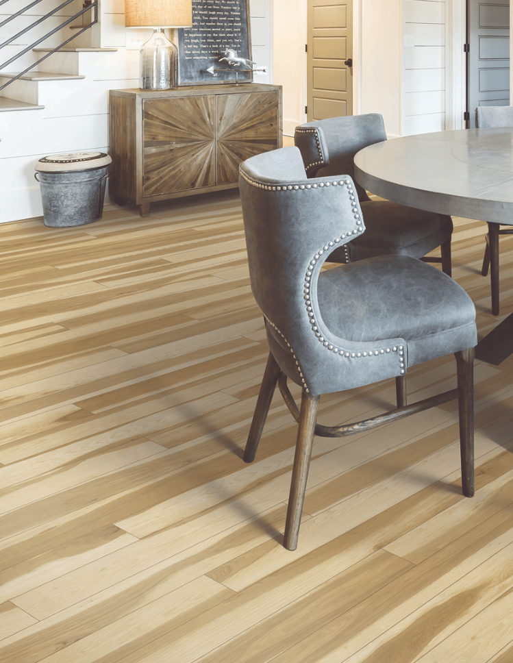 Karastan wood look flooring in kitchen