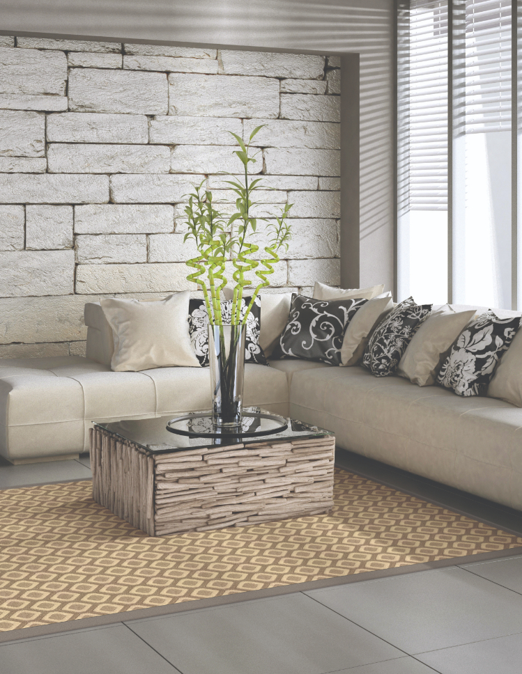 area rug in living room sitting area